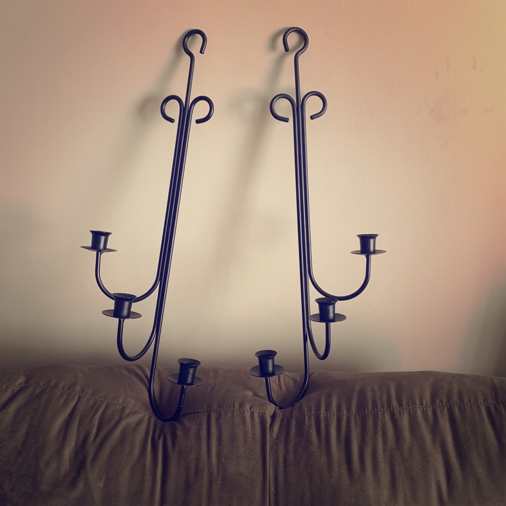 Two hanging candle holders. Never used nwot.